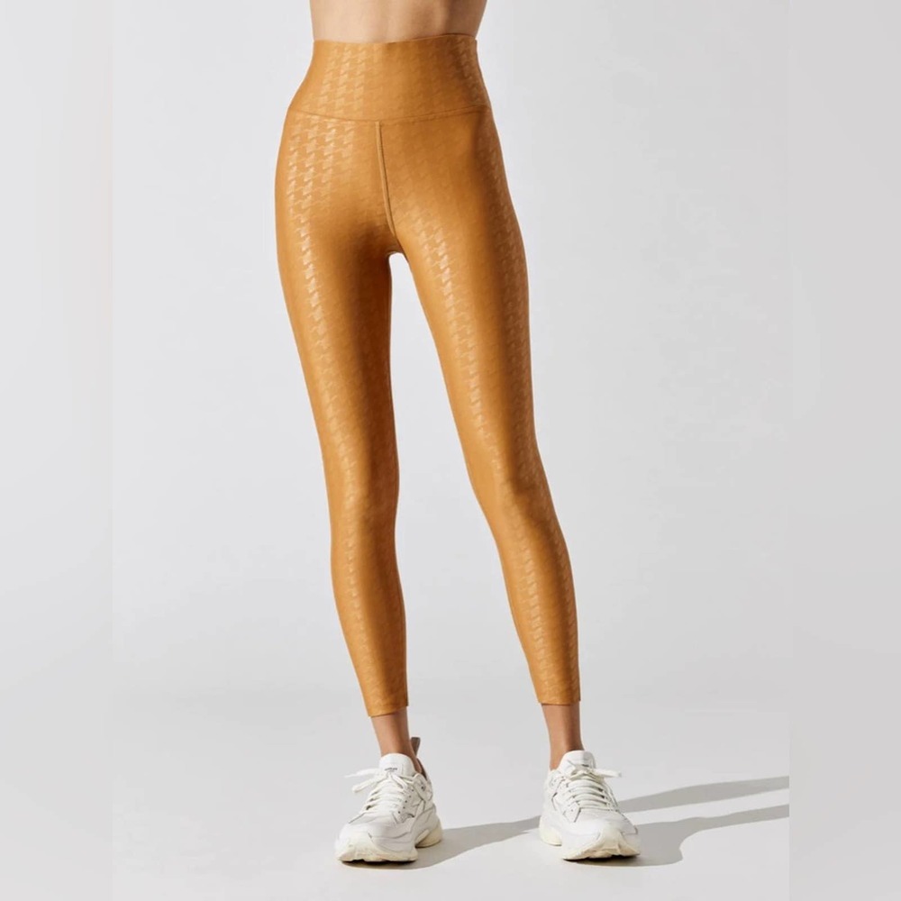 Carbon38 High Rise 7/8 Legging in Houndstooth Takara Shine Size XS NWOT